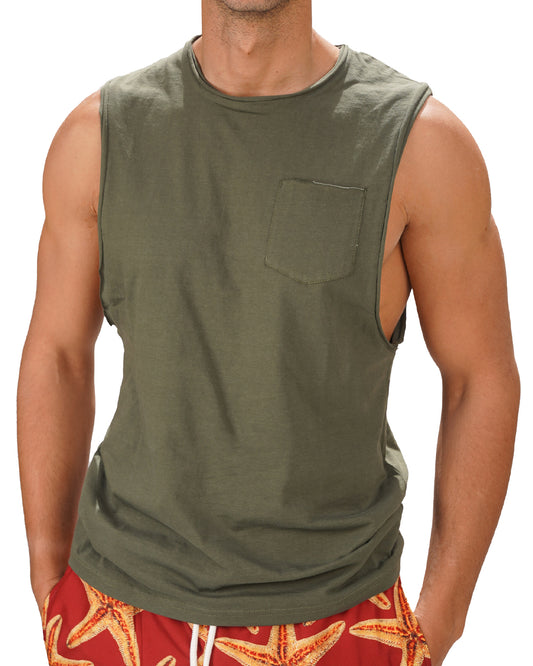 OLIVE TANK TOP
